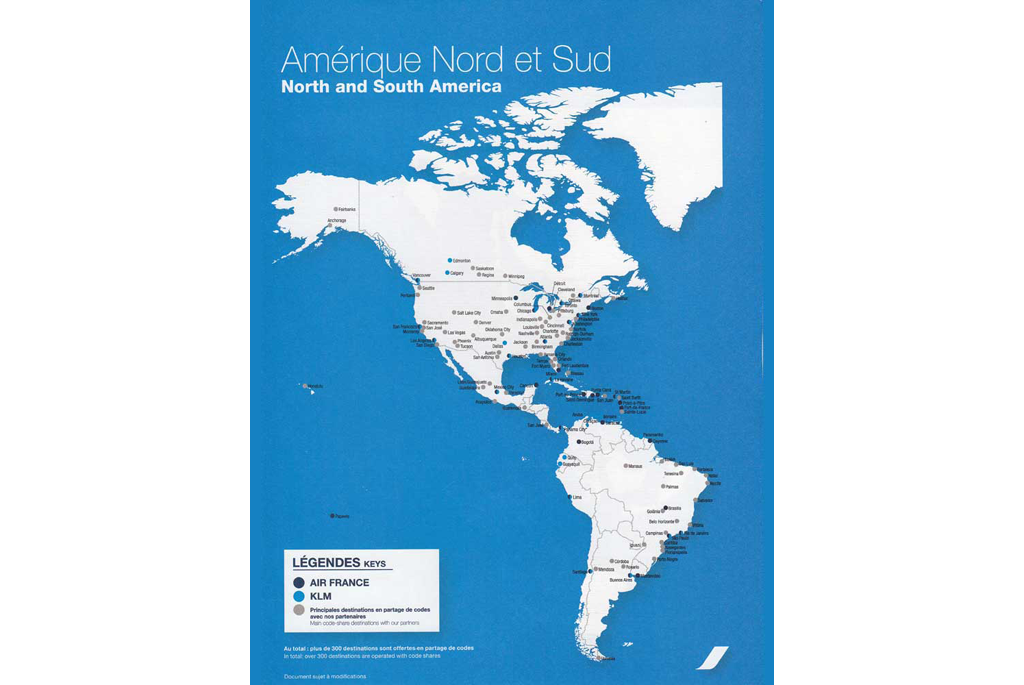 North and South America Map