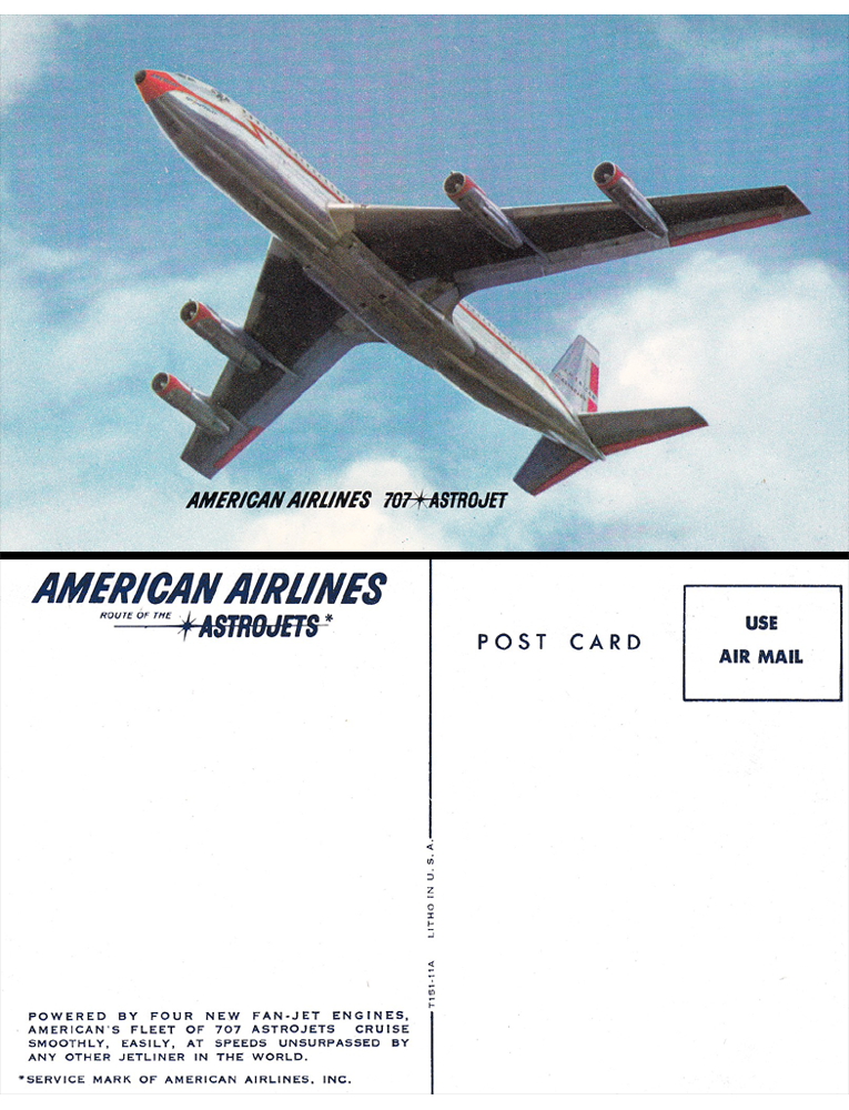 AD for Business Class with plane flying