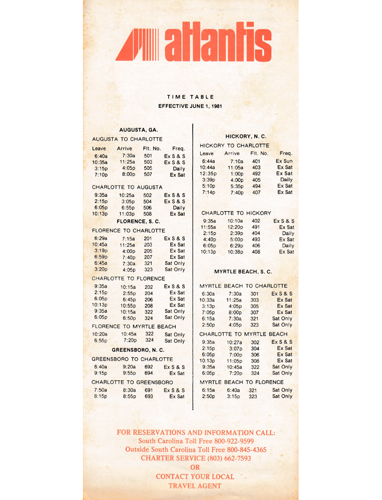 Timetable