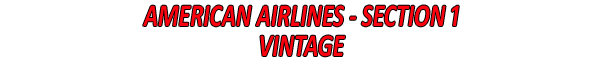 American Airlines - Section 1 - Vintage