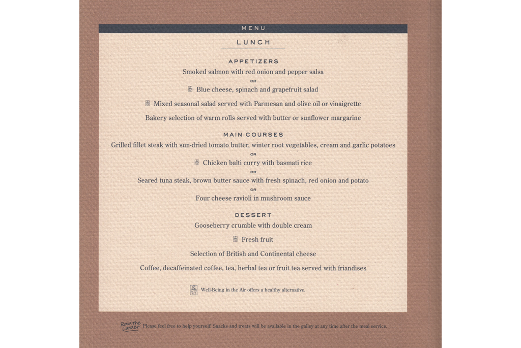 Club World menu