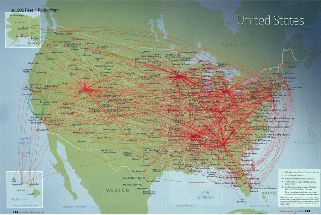 United States route map