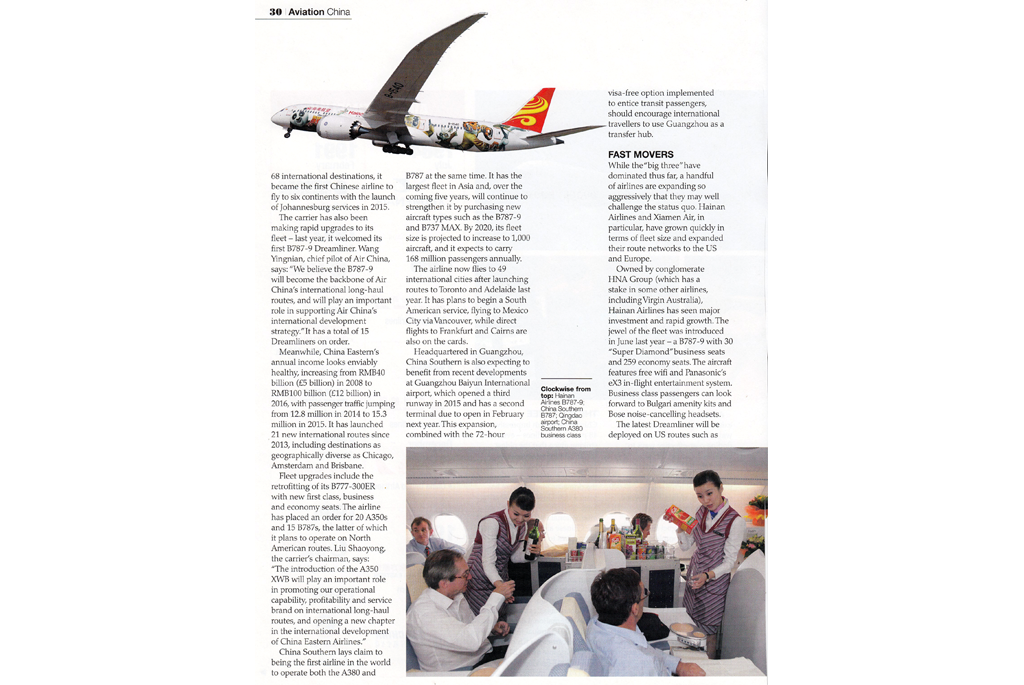 Picture of 787 with information about the airline, where it goes, corportate info