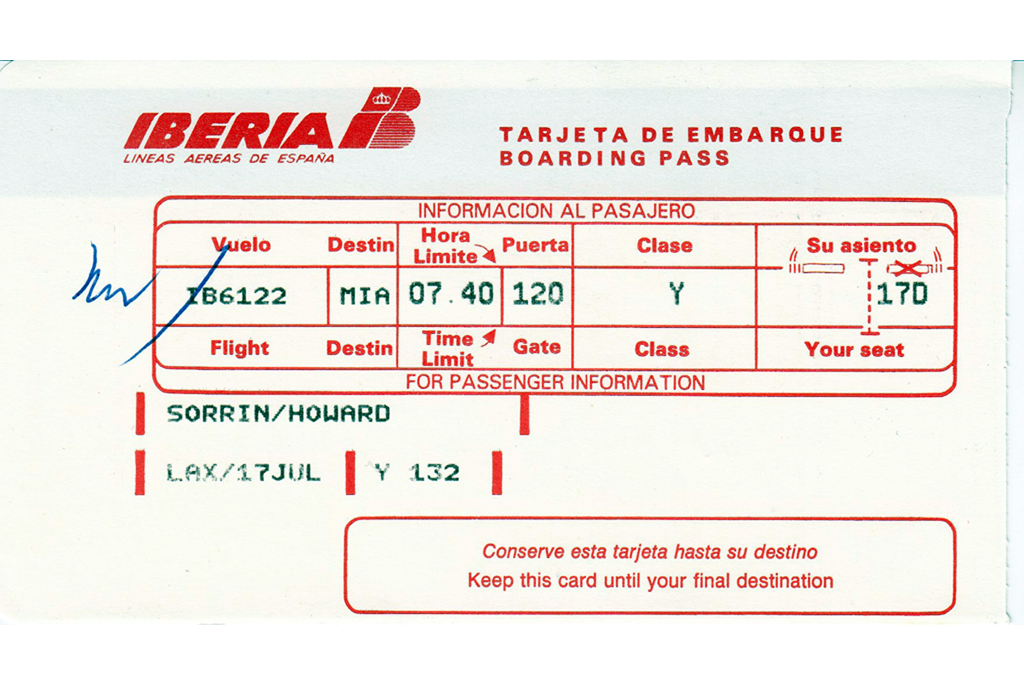 Boarding Ticket